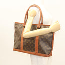 LOUIS VUITTON Monogram Sac Weekend PM Hand Bag M42425 LV Auth BA2696-22