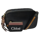 Chloe Sam Shoulder Bag Leather Black Gold 01 13 51 65 5811 Auth BA2699-1