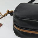 Chloe Sam Shoulder Bag Leather Black Gold 01 13 51 65 5811 Auth BA2699-10