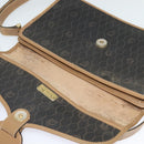 Christian Dior Honeycomb Canvas Shoulder Bag PVC Brown Gold Auth BA2701-10