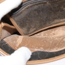 Christian Dior Honeycomb Canvas Shoulder Bag PVC Brown Gold Auth BA2701-19