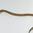 Christian Dior Honeycomb Canvas Shoulder Bag PVC Brown Gold Auth BA2701-8