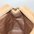 CHANEL Matelasse Chain Shoulder Bag Lamb Skin Beige Gold CC Auth BA2702-20