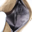 CHANEL Matelasse Chain Shoulder Bag Lamb Skin Beige Gold CC Auth BA2702-11