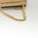 CHANEL Matelasse Chain Shoulder Bag Lamb Skin Beige Gold CC Auth BA2702-7