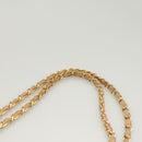 CHANEL Matelasse Chain Shoulder Bag Lamb Skin Beige Gold CC Auth BA2702-14