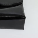 GUCCI Chain Shoulder Bag Patent leather Black Gold Auth BA2705-11