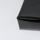 GUCCI Chain Shoulder Bag Patent leather Black Gold Auth BA2705-12