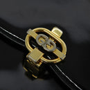 GUCCI Chain Shoulder Bag Patent leather Black Gold Auth BA2705-9