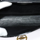 GUCCI Chain Shoulder Bag Patent leather Black Gold Auth BA2705-17