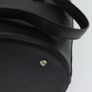 BURBERRY Tote Bag Leather Black Silver Auth BA2708-16