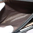 BURBERRY Tote Bag Leather Black Silver Auth BA2708-19