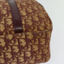 Christian Dior Trotter Canvas Hand Bag Red Gold Auth BA2709-16