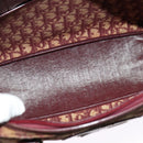 Christian Dior Trotter Canvas Hand Bag Red Gold Auth BA2709-11