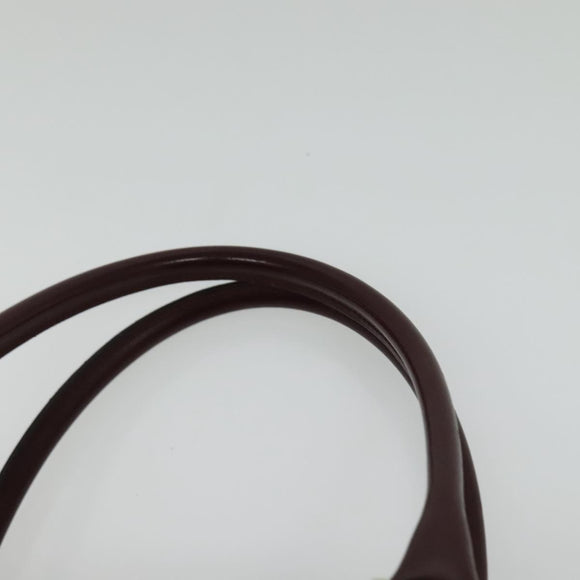 Christian Dior Trotter Canvas Hand Bag Red Gold Auth BA2709