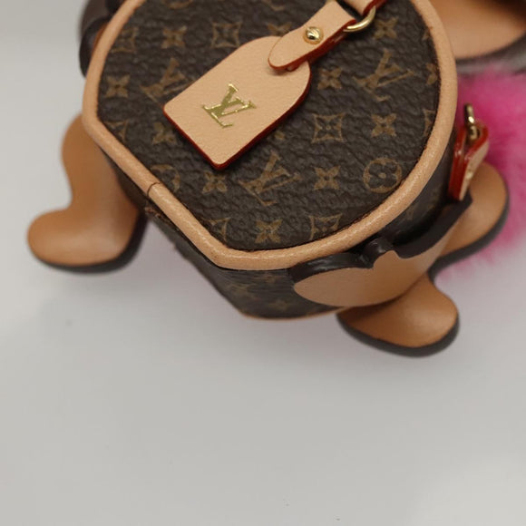 LOUIS VUITTON Monogram Body Chain Monkey Necklace Brown LV Auth BA270SAV