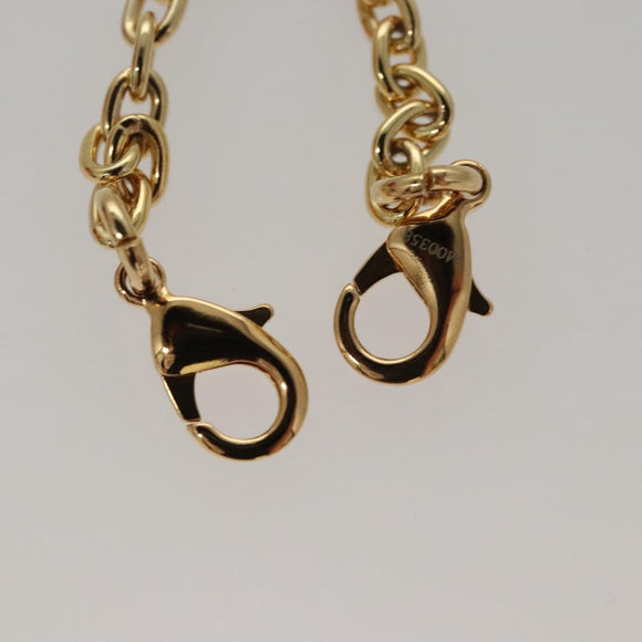 LOUIS VUITTON Monogram Body Chain Monkey Necklace Brown LV Auth BA270SAV