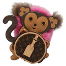 LOUIS VUITTON Monogram Body Chain Monkey Necklace Brown LV Auth BA270SAV-13