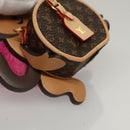 LOUIS VUITTON Monogram Body Chain Monkey Necklace Brown LV Auth BA270SAV-8