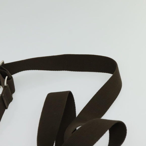 BURBERRY Nova Check Shoulder Bag Canvas Beige Silver Auth BA2710