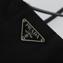 PRADA Tote Bag Nylon Black Silver Auth BA2711-18