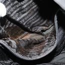 PRADA Tote Bag Nylon Black Silver Auth BA2711-10