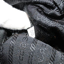 PRADA Tote Bag Nylon Black Silver Auth BA2711-12