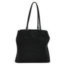 PRADA Tote Bag Nylon Black Silver Auth BA2711-2