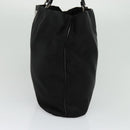 PRADA Tote Bag Nylon Black Silver Auth BA2711-4