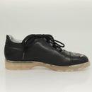 CHANEL Sneakers Lamb Skin 39 Black CC Auth BA2712-21