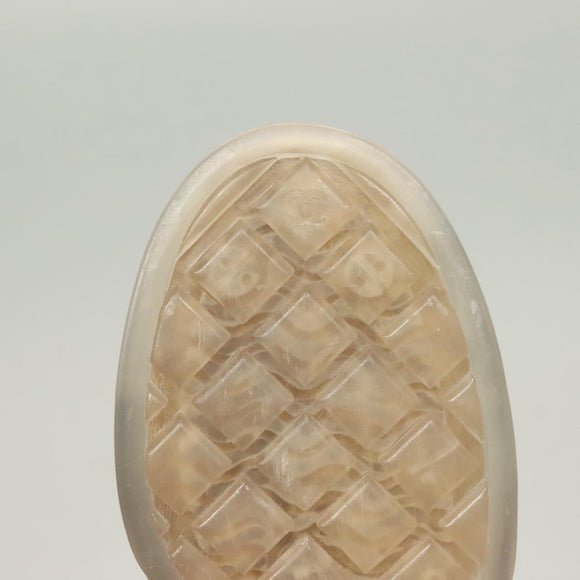 CHANEL Sneakers Lamb Skin 39 Black CC Auth BA2712