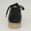 CHANEL Sneakers Lamb Skin 39 Black CC Auth BA2712-29