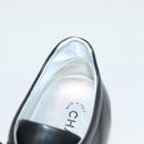 CHANEL Sneakers Lamb Skin 39 Black CC Auth BA2712-34