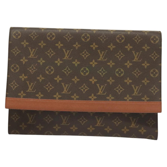 LOUIS VUITTON Monogram Porte Envelope Clutch Bag M51801 LV Auth BA2713