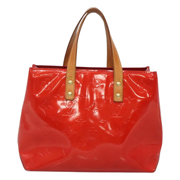 LOUIS VUITTON Monogram Vernis Reade PM Hand Bag Red Rouge M91088 LV Auth BA2716 - 0