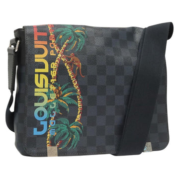 LOUIS VUITTON Damier Cobalt District PM NM Shoulder Bag N50005 LV Auth BA2720