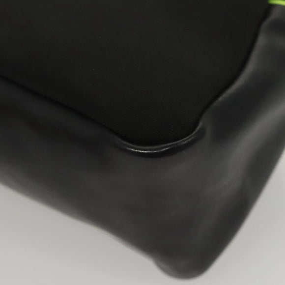 CHANEL Sports COCO Mark Pouch Nylon Black CC Auth BA2723