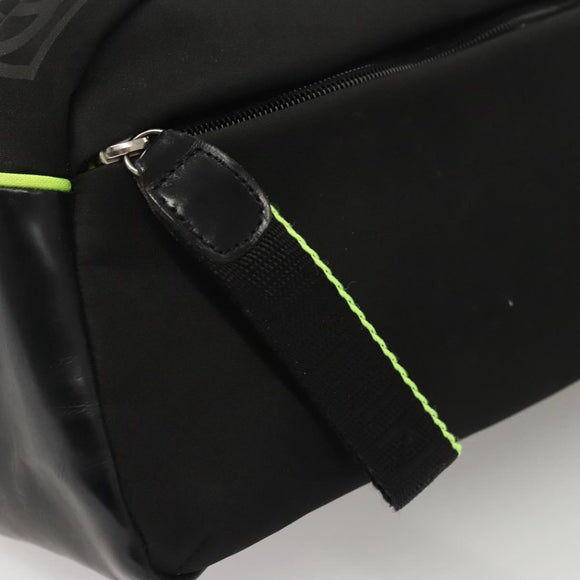 CHANEL Sports COCO Mark Pouch Nylon Black CC Auth BA2723