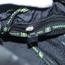 CHANEL Sports COCO Mark Pouch Nylon Black CC Auth BA2723-11