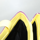 BVLGARI Logo mania Shoulder Bag Nylon Leather Purple Gold Auth BA2724-19