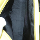 BVLGARI Logo mania Shoulder Bag Nylon Leather Purple Gold Auth BA2724-21