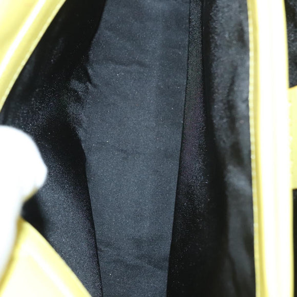 BVLGARI Logo mania Shoulder Bag Nylon Leather Purple Gold Auth BA2724