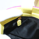 BVLGARI Logo mania Shoulder Bag Nylon Leather Purple Gold Auth BA2724-24