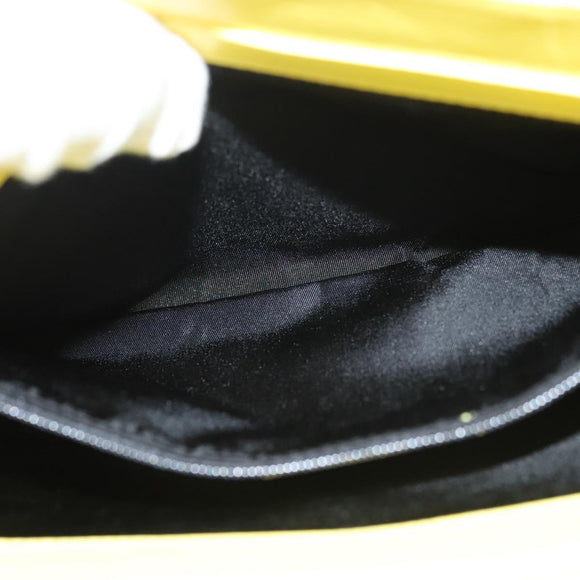 BVLGARI Logo mania Shoulder Bag Nylon Leather Purple Gold Auth BA2724