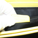 BVLGARI Logo mania Shoulder Bag Nylon Leather Purple Gold Auth BA2724-11