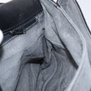 BALLY Quilted Hand Bag Leather Black Gold Auth BA2725-18