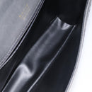 BALLY Quilted Hand Bag Leather Gray Gold Auth BA2727-17