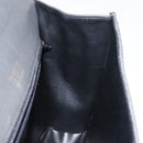 BALLY Quilted Hand Bag Leather Gray Gold Auth BA2727-18