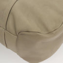 Salvatore Ferragamo Gancini Shoulder Bag Leather Beige Auth BA2736-14