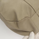 Salvatore Ferragamo Gancini Shoulder Bag Leather Beige Auth BA2736-15